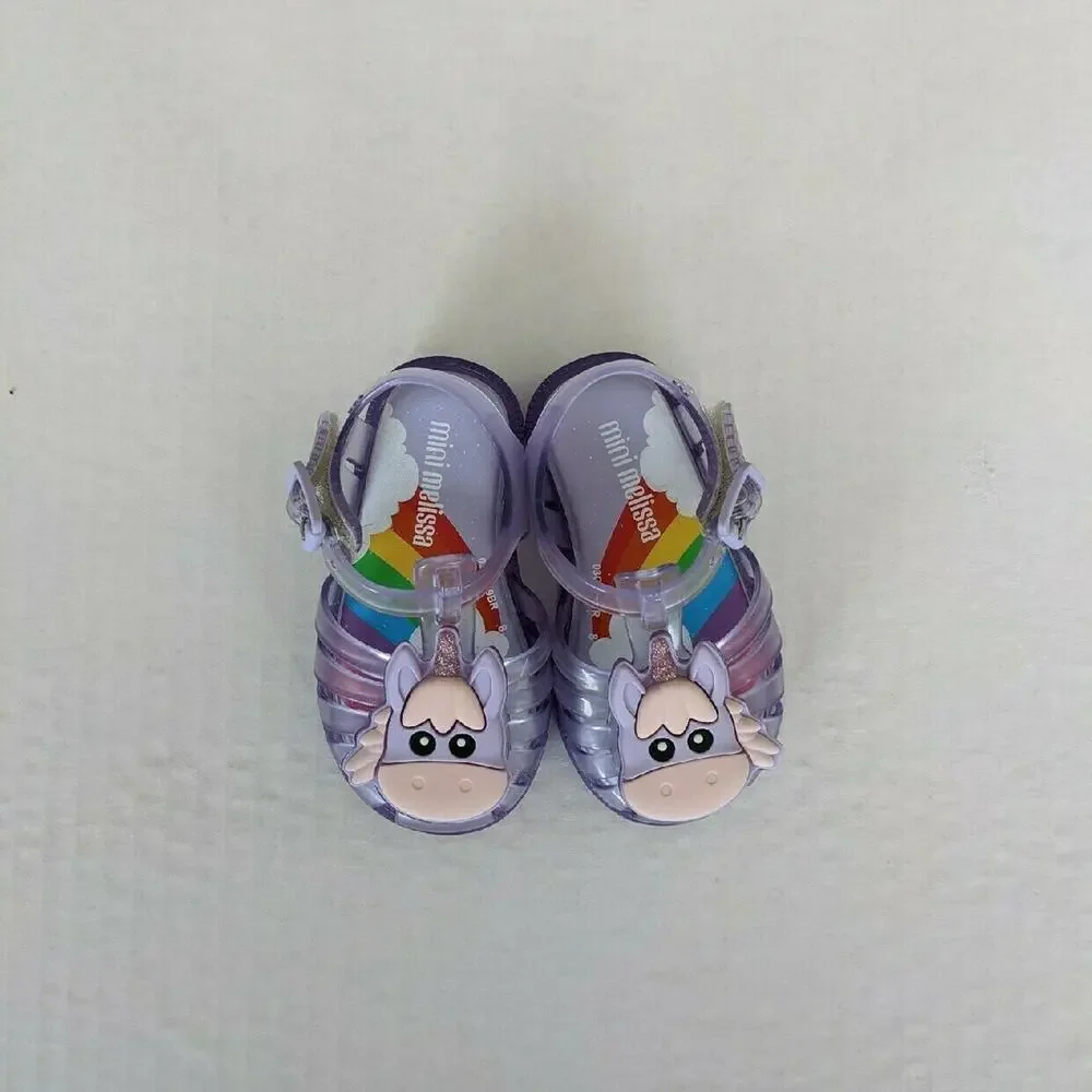 NWT Mini Melissa Unicorn Lilac Size 5 Possession Sandals
